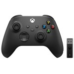 Xbox One Wireless Controller - Black V2 + Adapter for Windows [1VA-00002] (безплатна доставка)