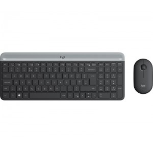 Logitech Slim Wireless Keyboard and Mouse Combo MK470 - GRAPHITE [920-009204]