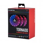 Chieftec Tornado CF-3012-RGB 3-RGB fan set  [CF-3012-RGB] (на изплащане)